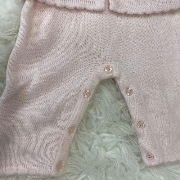 Wendy Bellissimo Baby Girls Pink Knit Cardigan Pants Set 3/6 Mo Cotton Blend NWT - Picture 2 of 10